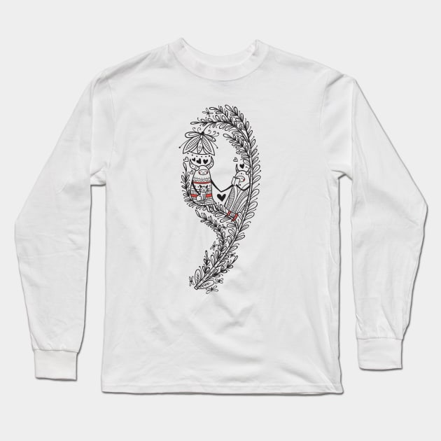 Nine  (Buu&Luu Alphabet) Long Sleeve T-Shirt by yuliia_bahniuk